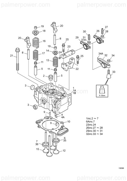 Order YANMAR 165000-35320 Seat, Valve Oversize