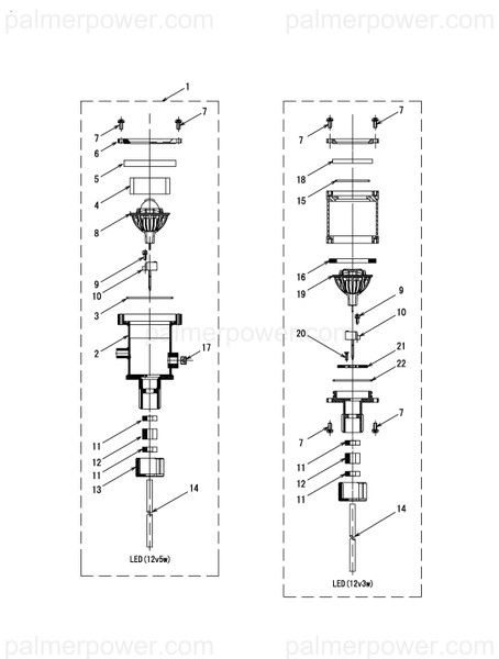 Order YANMAR 15T707-20820 Light Assy, Led