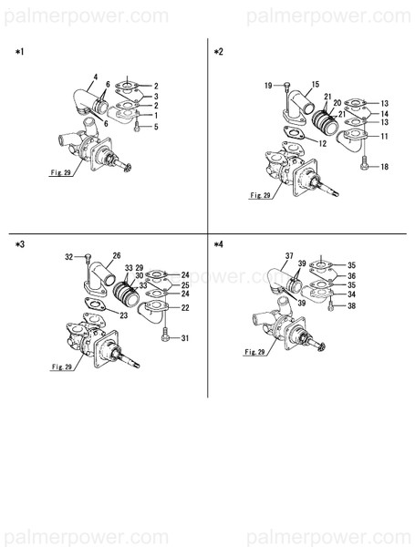 Order YANMAR 127450-49051 Bend, Water Inlet