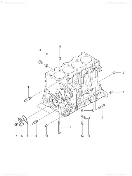 Order YANMAR 165000-69480 Nozzle, Oil Spray