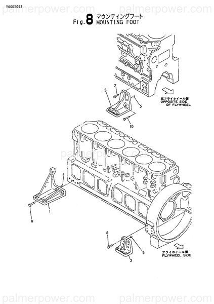 Order YANMAR 126630-01640 Foot, Mounting B