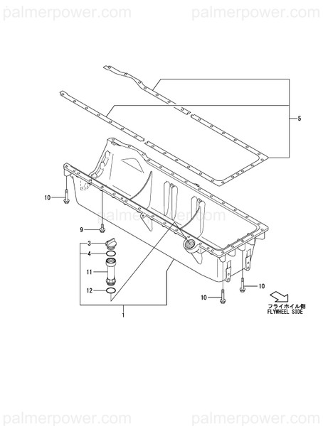 Order YANMAR 726613-01960 Oil Pan Assy