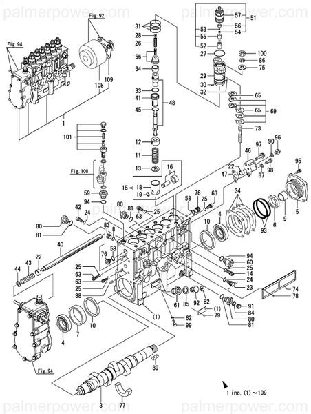 Order YANMAR 748965-51500 Pump Assy, Injection