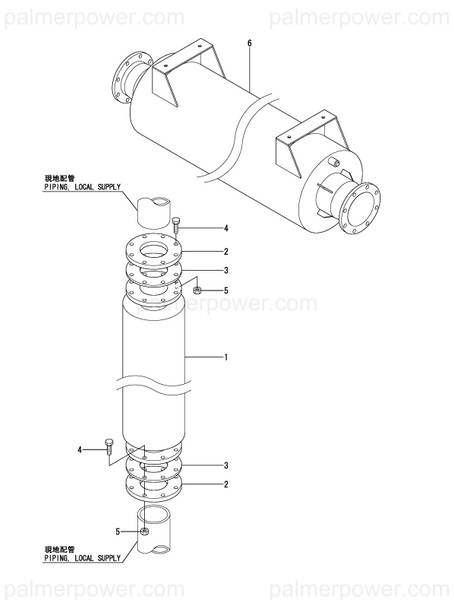 Order YANMAR 43100-553541 Silencer, 200A