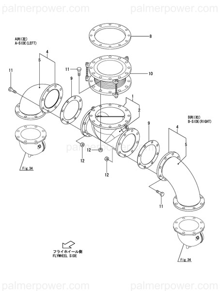 Order YANMAR 148960-18830 Bend, Exhaust