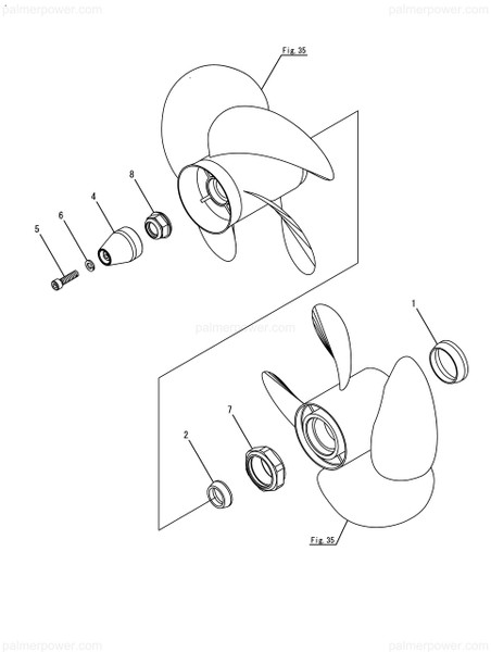 Order YANMAR 196350-59000 Nut, Propeller Front