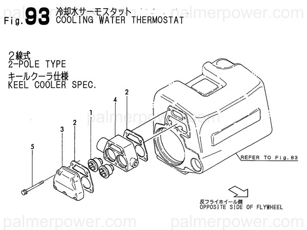 Order YANMAR 126634-48170 Thermostat, 71C-85C