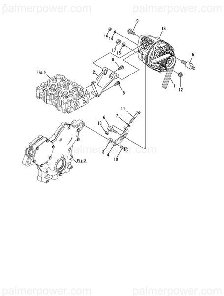 Order YANMAR 128890-77310 Bracket, Alternator