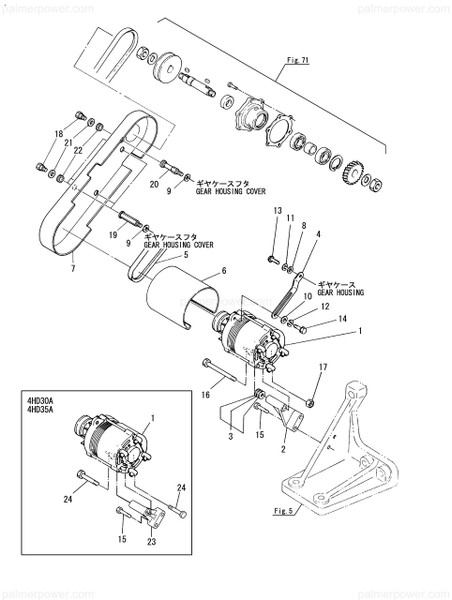 Order YANMAR 25132-004200 V-Belt, A42