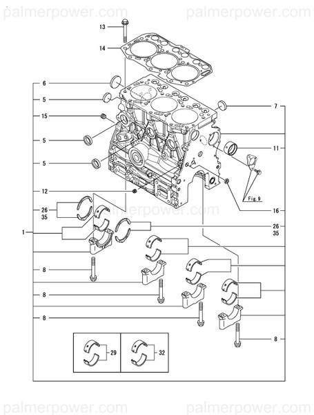 Order YANMAR 119623-01250 Plug, 45