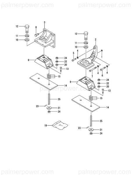 Order YANMAR 127495-08340 Mount, Flexible 900