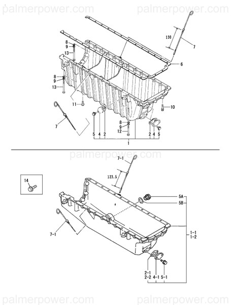 Order YANMAR 127677-01800 Oil Pan Assy
