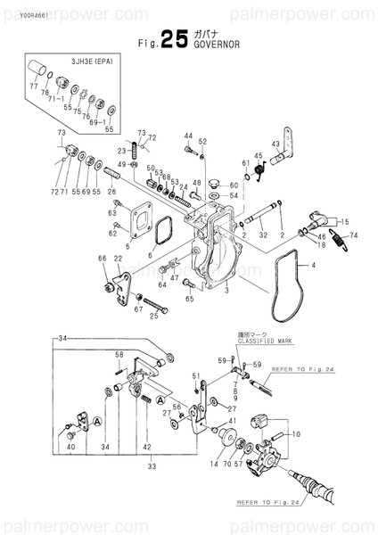 Order YANMAR 119600-61540 Shifter