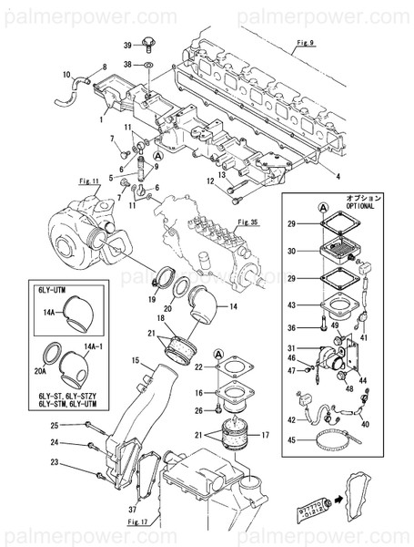 Order YANMAR 119129-77020 Gasket, Air Heater