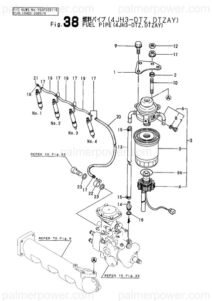 Order YANMAR 129693-59560 Pipe, Fuel Return