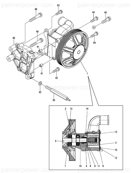 Order YANMAR 119574-42580 Screw, End Cover