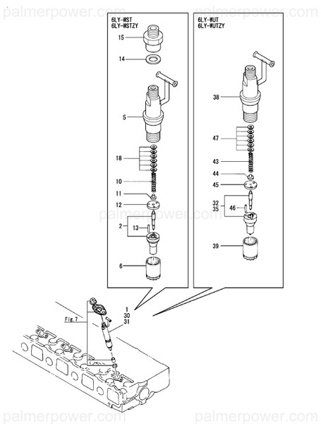 Order YANMAR 119593-53080 Nut, Nozzle