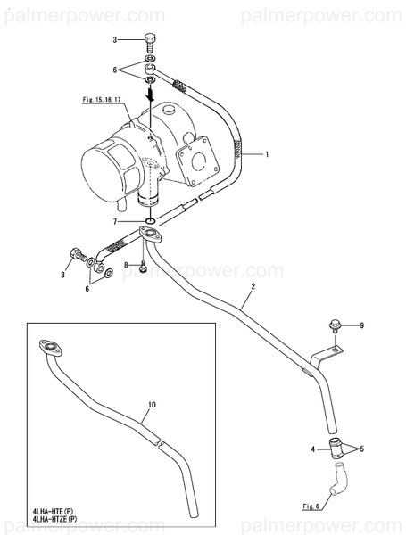 Order YANMAR 119187-39610 Pipe, Turbine Inlet