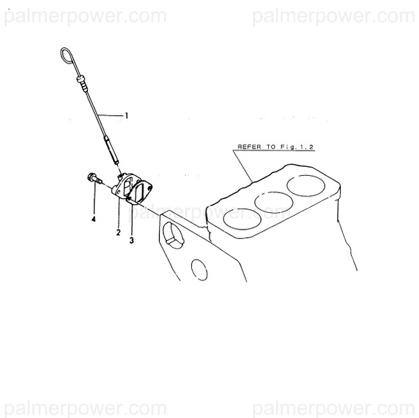 Order YANMAR 128370-34800 Dipstick, Oil