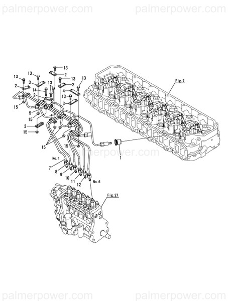 Order YANMAR 119578-59740 Pipe, Injection No.4