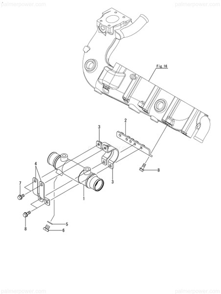 Order YANMAR 119798-55780 Band, Cooler B
