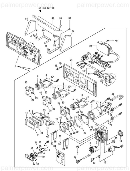 Order YANMAR 129574-91860 Harness, Alarm B10-4