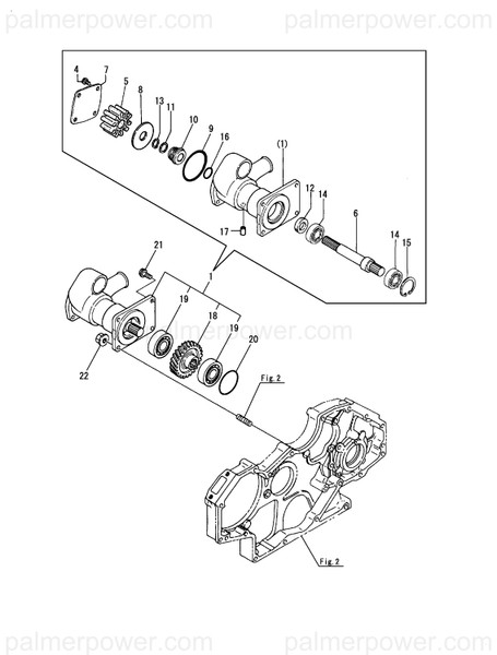 Order YANMAR 119593-42531 Shaft, Water Pump