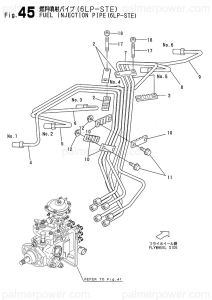 Order YANMAR 119775-59830 Pipe Assy, Injection