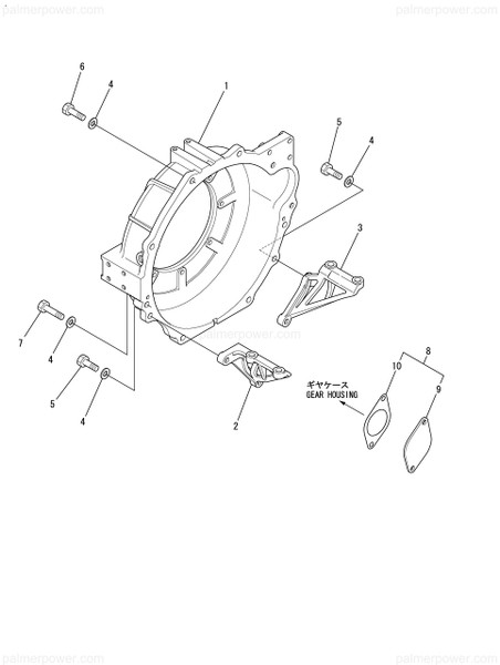 Order YANMAR 119773-01580 Cover, Timing Gear
