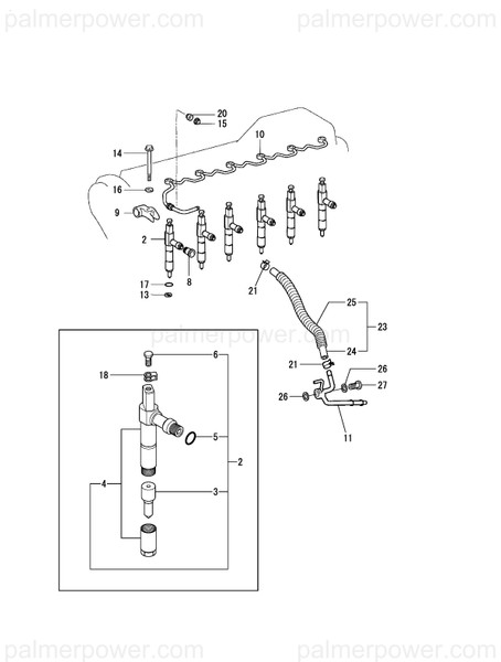 Order YANMAR 119771-00351 Clamp, Nozzle Holder