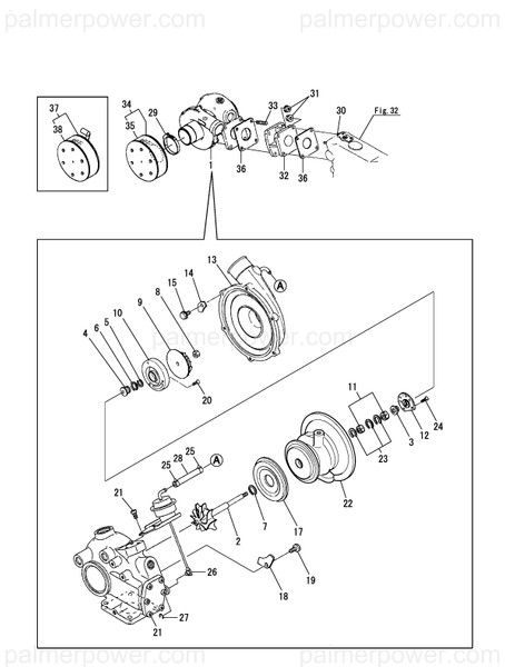 Order YANMAR 119172-18060 Bracket, Turbine