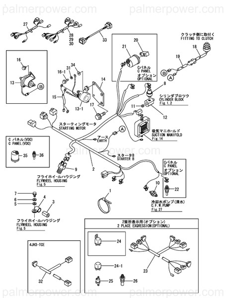 Order YANMAR 129574-77911 Harness, Wire