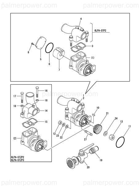 Order YANMAR 119787-42550 Joint, Water Pump