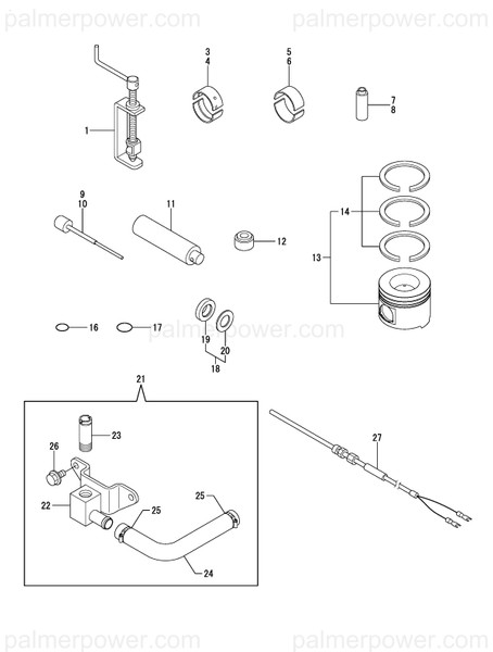 Order YANMAR 119770-02020 Tool, Adjusting