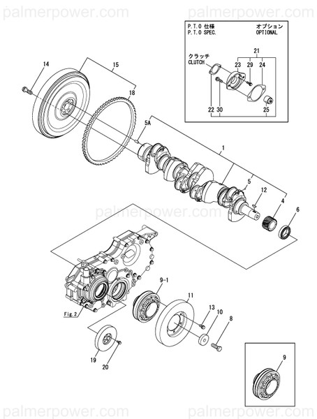 Order YANMAR 119578-21680 V-Pulley, Crankshaft