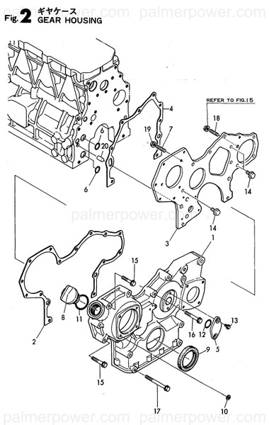 Order YANMAR 129470-01501 Case, Gear
