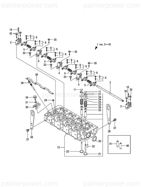 Order YANMAR 129675-11700 Head Assy, Cylinder