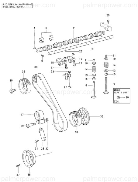 Order YANMAR 119771-00121 Camshaft