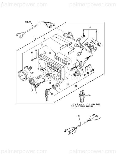 Order YANMAR 128170-91002 Panel Assy