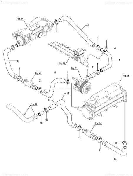 Order YANMAR 119798-49320 Hose, Water