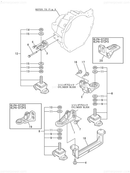 Order YANMAR 119779-08101 Foot, Mounting
