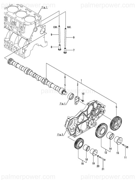 Order YANMAR 119581-14100 Camshaft Assy