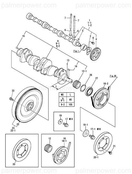 Order YANMAR 119593-21650 V-Pulley, Crankshaft