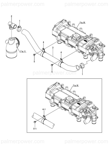 Order YANMAR 120672-49480 Hose,Csw 38