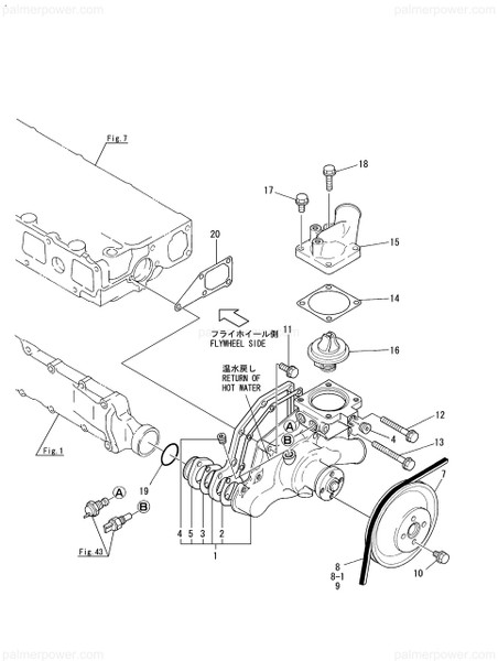 Order YANMAR 119593-42300 V-Pulley, Pump