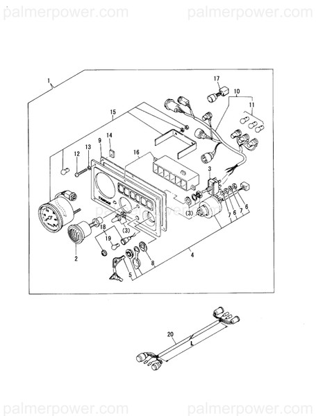 Order YANMAR 129495-91120 Harness, Wire