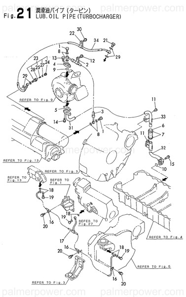 Order YANMAR 119593-39400 Pipe, Injection Pump
