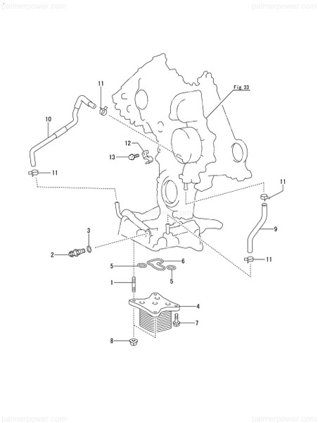 Order YANMAR 119798-33110 Gasket, Cooler