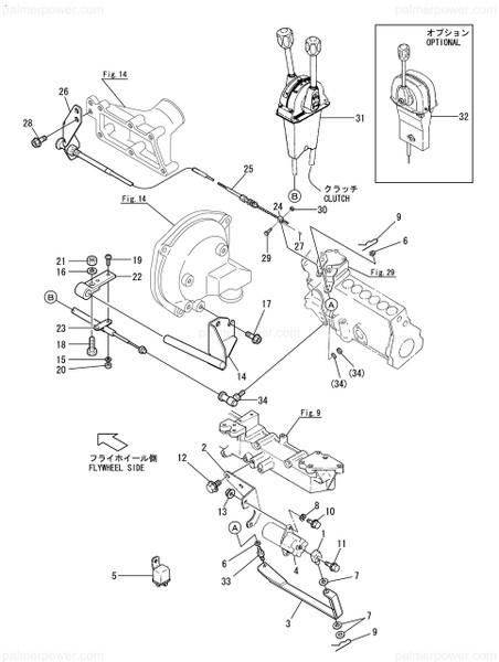 Order YANMAR 119595-67150 Bracket, Cable