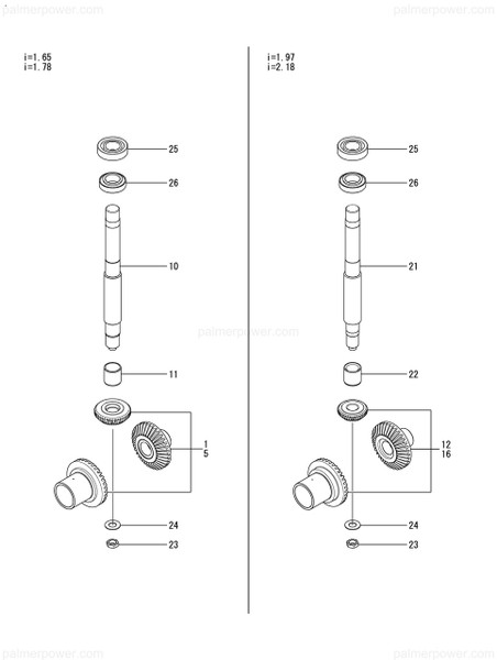 Order YANMAR 196350-04830 Inner Race, 26X35X35
